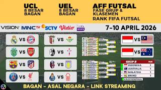 Download lagu JADWAL BOLA MALAM INI LIVE TV 2026 - LIGA CHAMPION UCL SCTV 8 BESAR, EUROPA LEAGUE, AFF ASEAN FUTSAL mp3