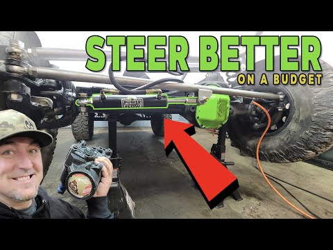 How To Make Budget Hydraulic Assist Steering!! Rats Nest Can Steer!