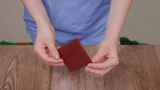 Практичный кард-кейс из натуральной кожи ST Leather 22446 бордовый