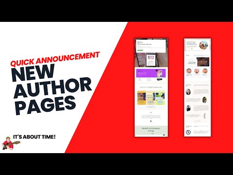 📣 Quick Announcement - Redesigned "Author" and "Writing Resources" Pages