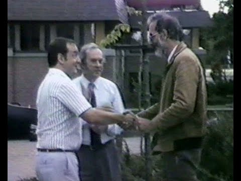 1986 Hoorn: 'Hoornse Brassband' - 'Huthwaite Prize band' welkom in Hoorn