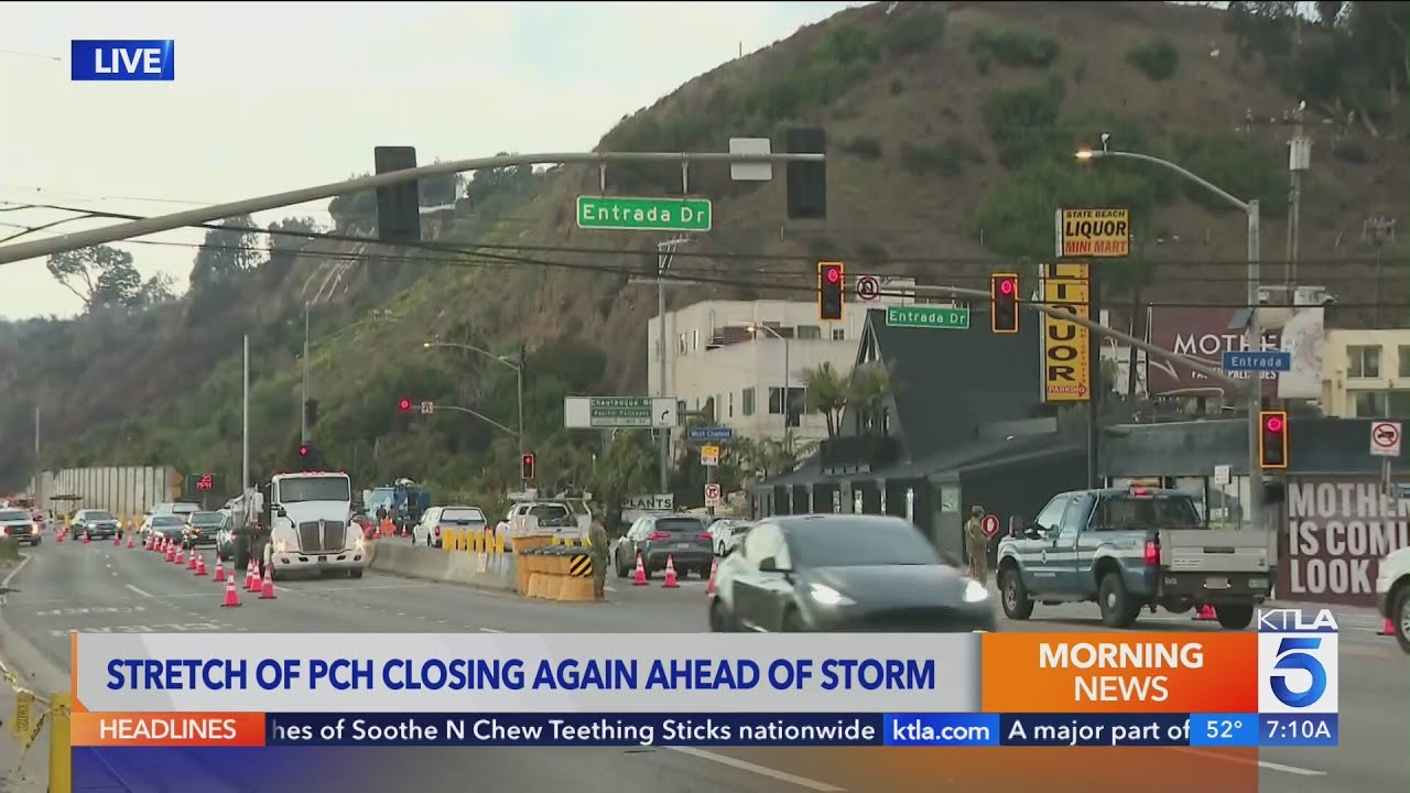 Pacific Coast Highway to close again just 1 day after reopening 