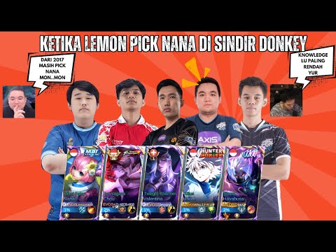KETIKA LEMON PICK NANA DISINDIR DONKEY❗❗ PEMBUKTIAN CHOU DONKEY❗❗ PARTY EVOS INDIA