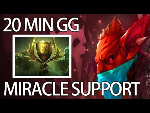 Miracle Dota 9K Supprot BH in Battle Cup 20 Min GG