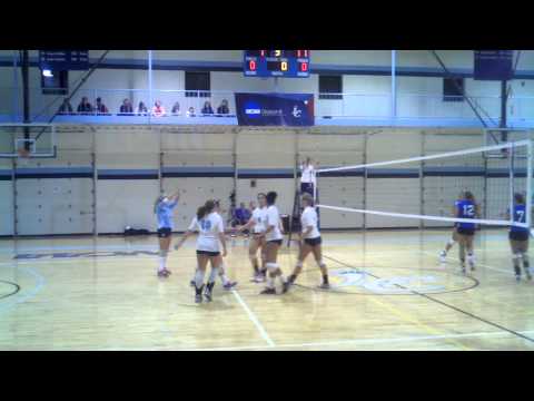 Anna Feeter kill shot! Lasell volleyball v Salve