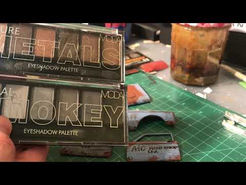 HOW TO: Building a weathered car Part 8 - weathering with paintable rust, powders, paints & filters