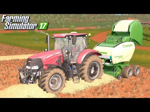 Belowanie słomy i siana - Farming Simulator 17 [PLATINUM] | #32