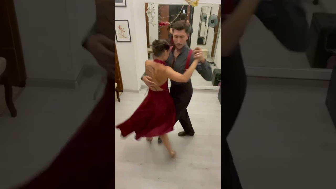 Video thumbnail for Giro with sacadas practice sequence with Mila Vigdorova and Dmitri Mokeev