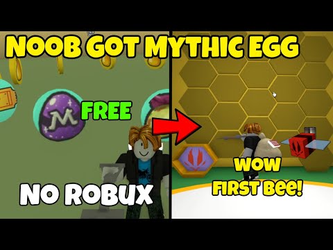 Noob Without Robux Got Mythic Egg for FREE! Made 300 Million Honey! Bee Swarm Simulator