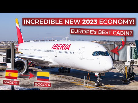 BRUTALLY HONEST | Economy Class from Madrid to Bogotá on Iberia's BRAND-NEW 2023 Airbus A350-900!