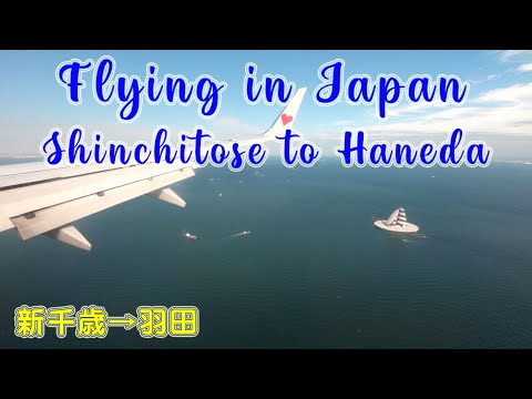 Япония. Flying in Japan  From New Chitose Airport to Tokyo Haneda Airport. ORANGE ua
