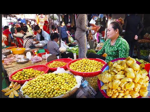 Kandal Market Food Scenes - Walking Around And Buy Some In The Market