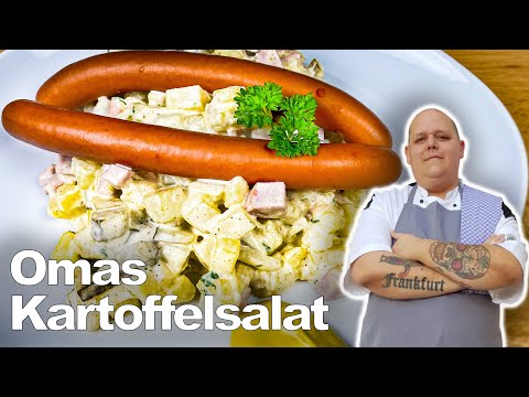 Omas Kartoffelsalat mit Mayonnaise | Rheinische Art | Rezept