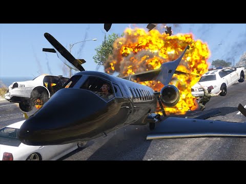 GTA 5 EPIC PLANE CRASHES - IMPACT COMPILATION #6