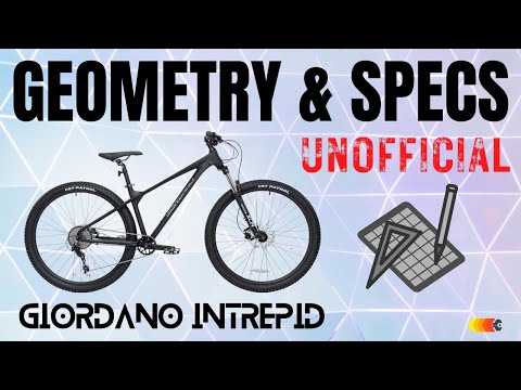 Geometry & Specs Giordano Intrepid - UNOFFICIAL Measurements of the New MTB from Walmart + Fireworks