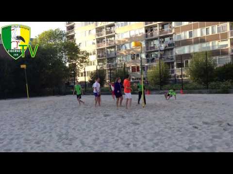 HKV ons eibernest Beach korfbal / volleybal 04-06-2013
