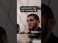 Makhachev was not pleased ?(via KhabibTheEagle/YT)
