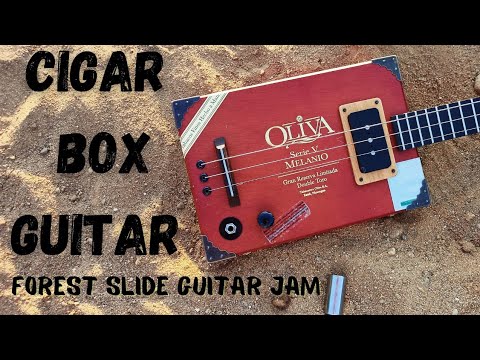 Cigar Box Guitar - Forest slide guitar jam