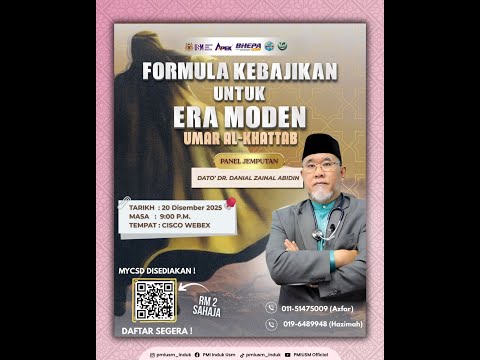 Formula Kebajikan Untuk Era Moden: Umar Al-Khattab | Dato Dr. Danial Zainal Abidin