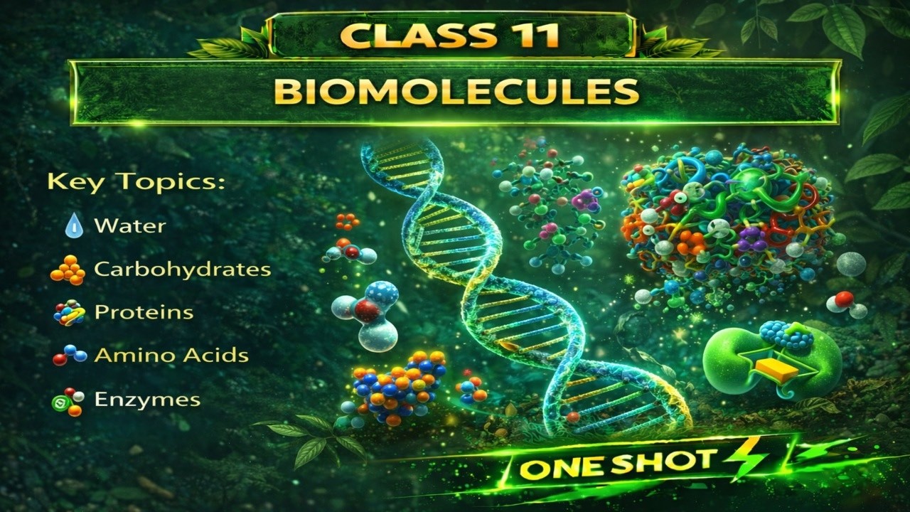 CBSE Class 11 || Biology || Biomolecules || Animation || in English @digitalguruji3147