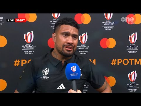 Ardie Savea after New Zealand beat Ireland in an epic quarter-final