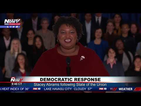 DEMOCRATIC RESPONSE: Stacey Abrams Following the State of the Union (FNN)