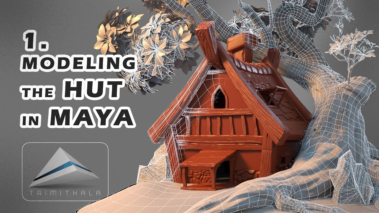 Modelling a hut in Maya   Tutorials by Trimit Kala