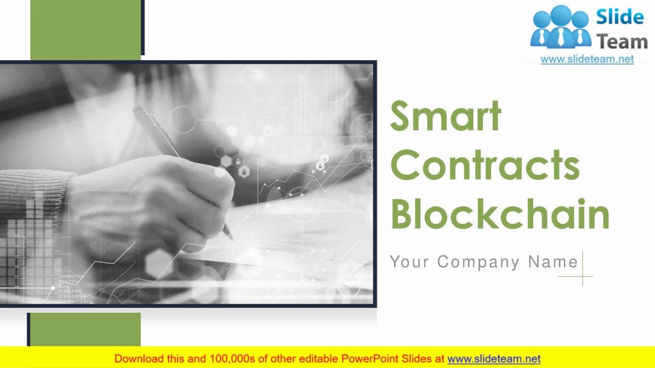 Smart Contracts Blockchain PowerPoint Presentation Slides