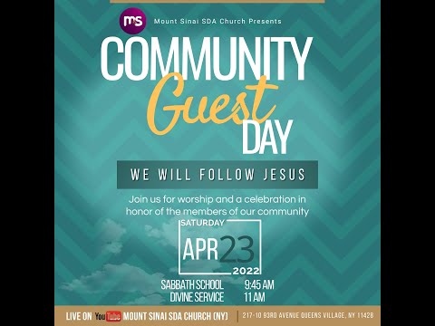 April 23, 2022- Community Guest Day Ft. Dr. Richard Means, Jr.- "Work Your Little"