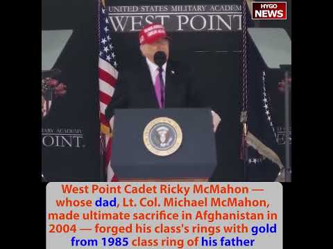 Sen. Ron Johnson: 'I Couldn't Care Less If [Trump's] Upset -- We're Stealing from Our Children and Grandchildren'; West Point Cadet Ricky McMahon's Class Rings Forged from Dad's 1985 Ring -- LTC McMahon Died in Afghanistan 2004