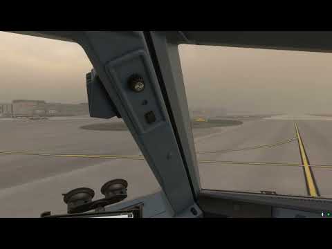MSFS2020 Wintery Departure from a Busy Heathrow (EGLL)