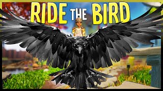 What Happens When You Ride The Bird in Grounded? - New Tier 3 Crow Feather Gear - Grounded