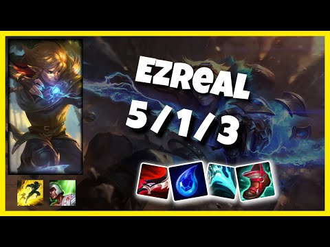 Ezreal Bot Lane 11.6 Challenger Gameplay Replay S11 (5/1/3) - BR