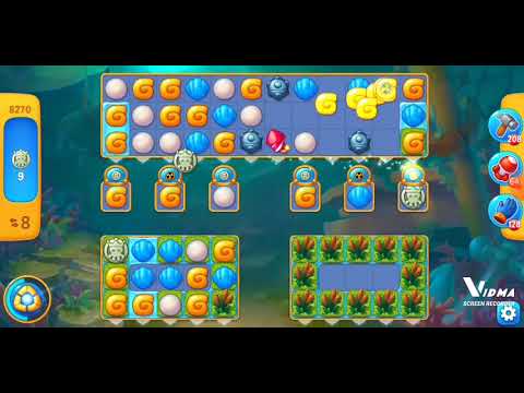 Fishdom. 8270 level no boosters and diamonds - 17 moves