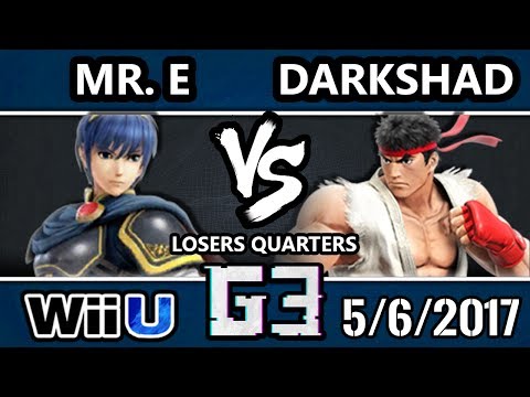 Glitch 3 Smash 4 - E2C | DarkShad (Ryu) Vs. RVL | Mr. E (Marth) Wii U LQ