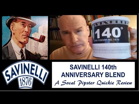 Quick Review of Savinelli 140th Anniversary Blend with Chacom Monza 186