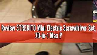 Review STREBITO Mini Electric Screwdriver Set, 70-in-1 Max Precision Electric Screwdriver Kit with L