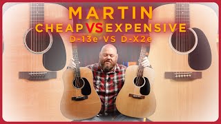 Video thumbnail for Cheap vs Expensive, Sorta… Martin D-13e vs D-X2e by Alamo Music Center