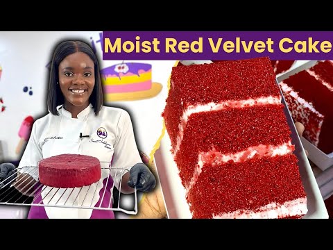Rich, Velvety & Moist! The best Oil-based Red Velvet Cake. #redvelvet