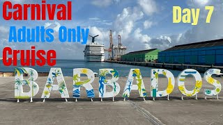 Carnival Conquest adults only SEA cruise day 7 Barbados