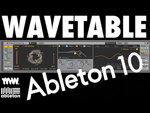 WAVETABLE // ABLETON LIVE 10 // INSTRUMENT