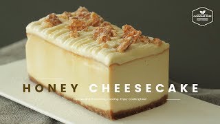 허니🍯 베이크드 치즈케이크 만들기 : Honey Baked Cheesecake Recipe - Cooking tree 쿠킹트리*Cooking ASMR