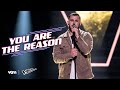 Jordy - 'You Are The Reason' | The Blind Auditions | The Voice van Vlaanderen | VTM