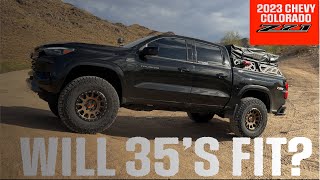 35’s On The 2023 Chevy Colorado z71? [2inch lift install]