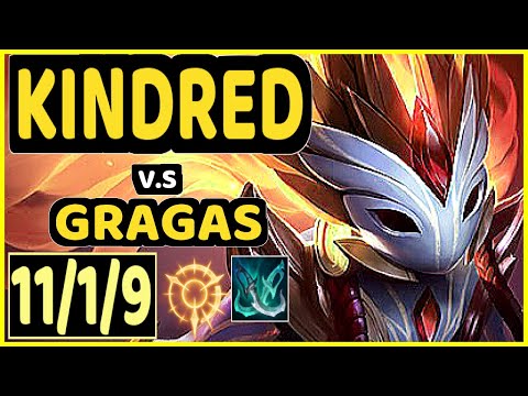 JANKOS (KINDRED) vs GRAGAS - 11/1/9 KDA JUNGLE CHALLENGER GAMEPLAY - EUW