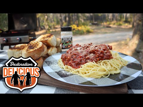 Parmesan Ranch Sausage Spaghetti Destination Delicious | Blackstone Griddles