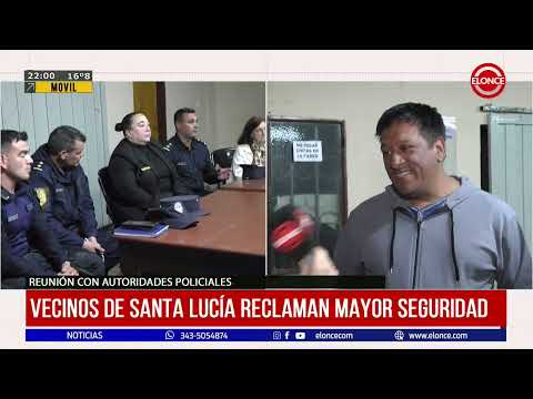 Vecinos de Santa Lucia reclaman mayor seguridad