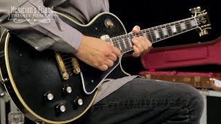 Video thumbnail for Gibson Custom 2014 Robby Krieger 1954 Les Paul Custom Electric Guitar, Aged Black by Musician's Friend