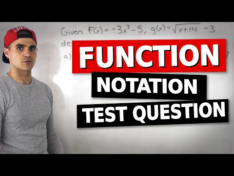 Mcr3u Functions Test 1 Knowledge Question 6 Function Notation