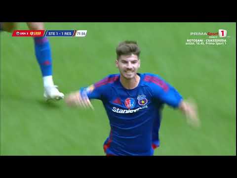 REZUMAT Liga 2: Steaua - ACSM Reşiţa 2-1. Steliştii au revenit de la 0-1, cu om în minus